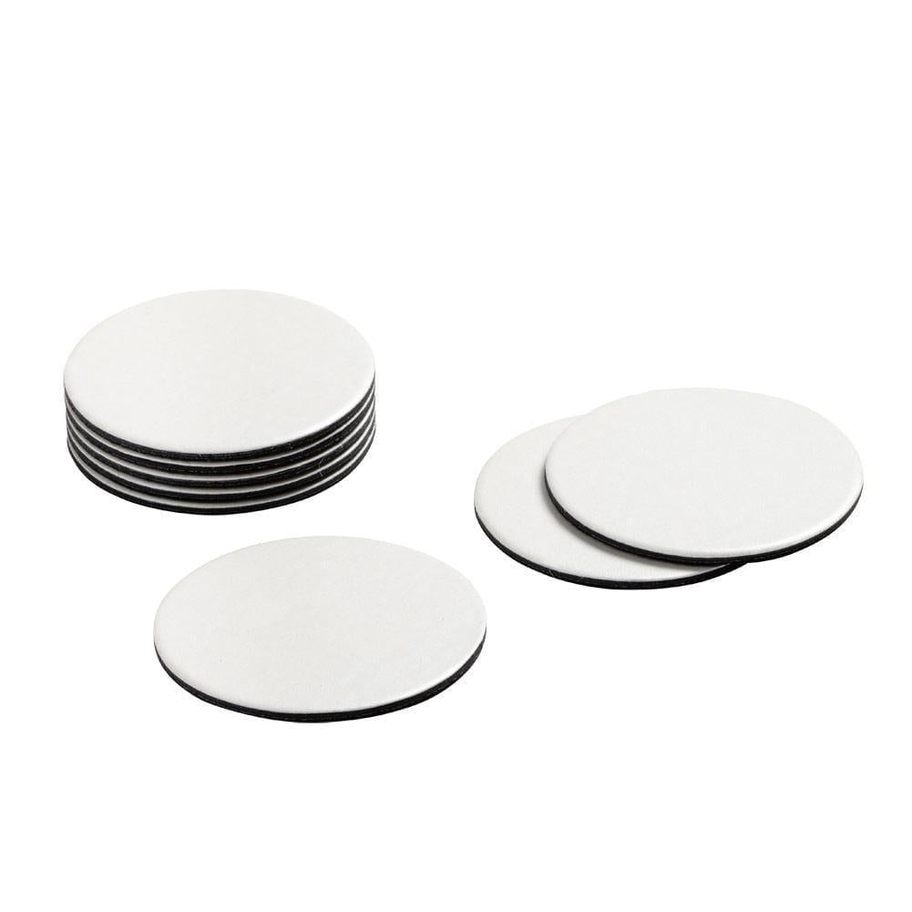 Luster Felt-Backed Coasters | Pearl